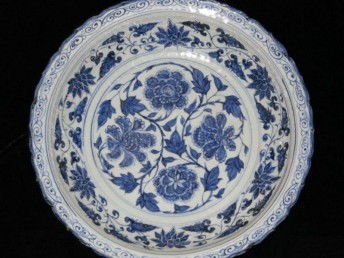 图 哪个公司能私下交易青花花卉纹盘 西安艺术品 收藏品