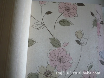 【墙纸供应 米兰墙纸 田园时尚花卉卧室床头背景墙纸4-3-p1090380】价格,厂家,图片,墙纸/壁纸/墙布/墙贴,成都致美佳装饰材料-