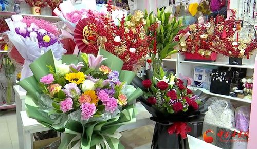 金塔 春节将至 花卉市场持续走俏